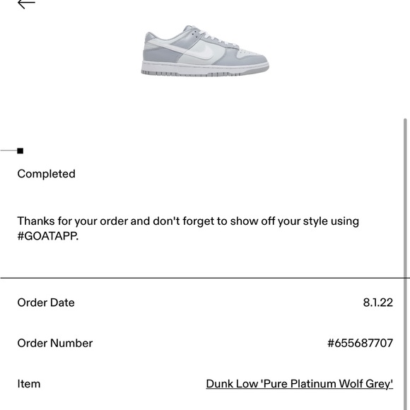 Nike dunk low “wolf grey” - Picture 8 of 9